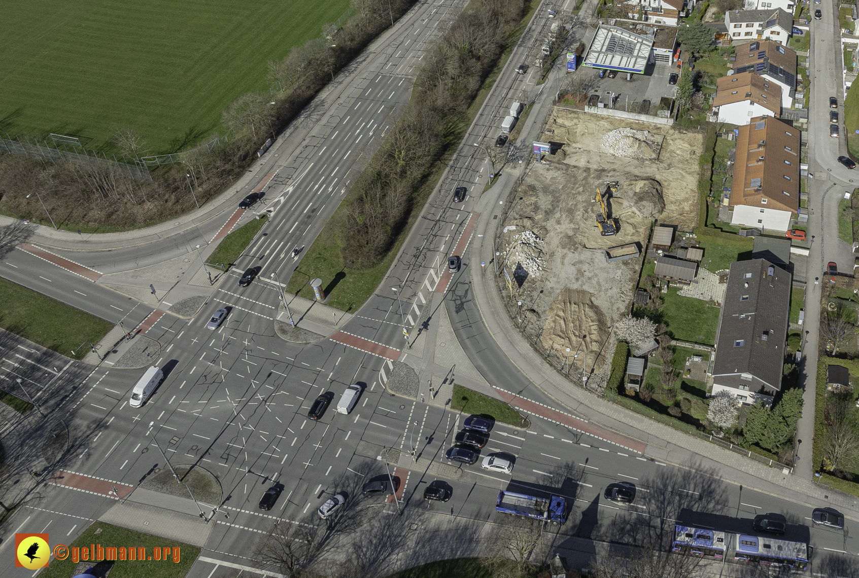 20.03.2024 - Luftbilder der Baustelle MONACO an der Heinrich-Wieland/Ecke Corinthstrasse in Neuperlach