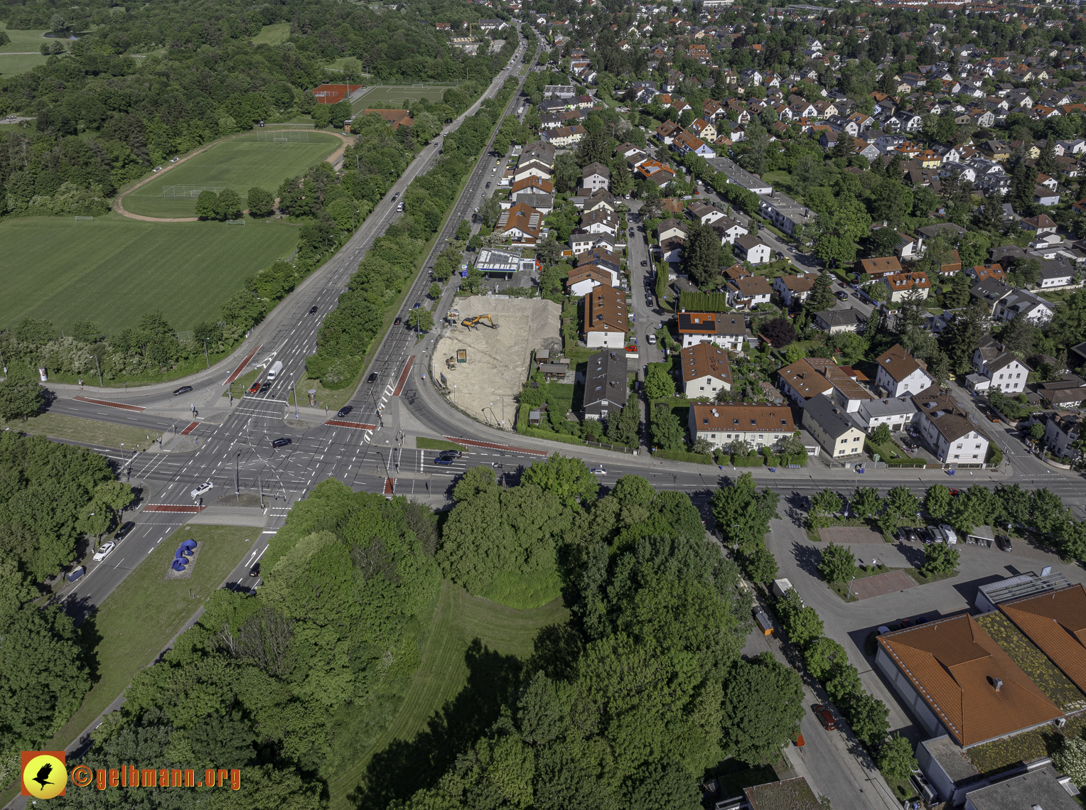 14.05.2024 - Bilder der Baustelle MONACO an der Heinrich-Wieland/Ecke Corinthstrasse in Neuperlach