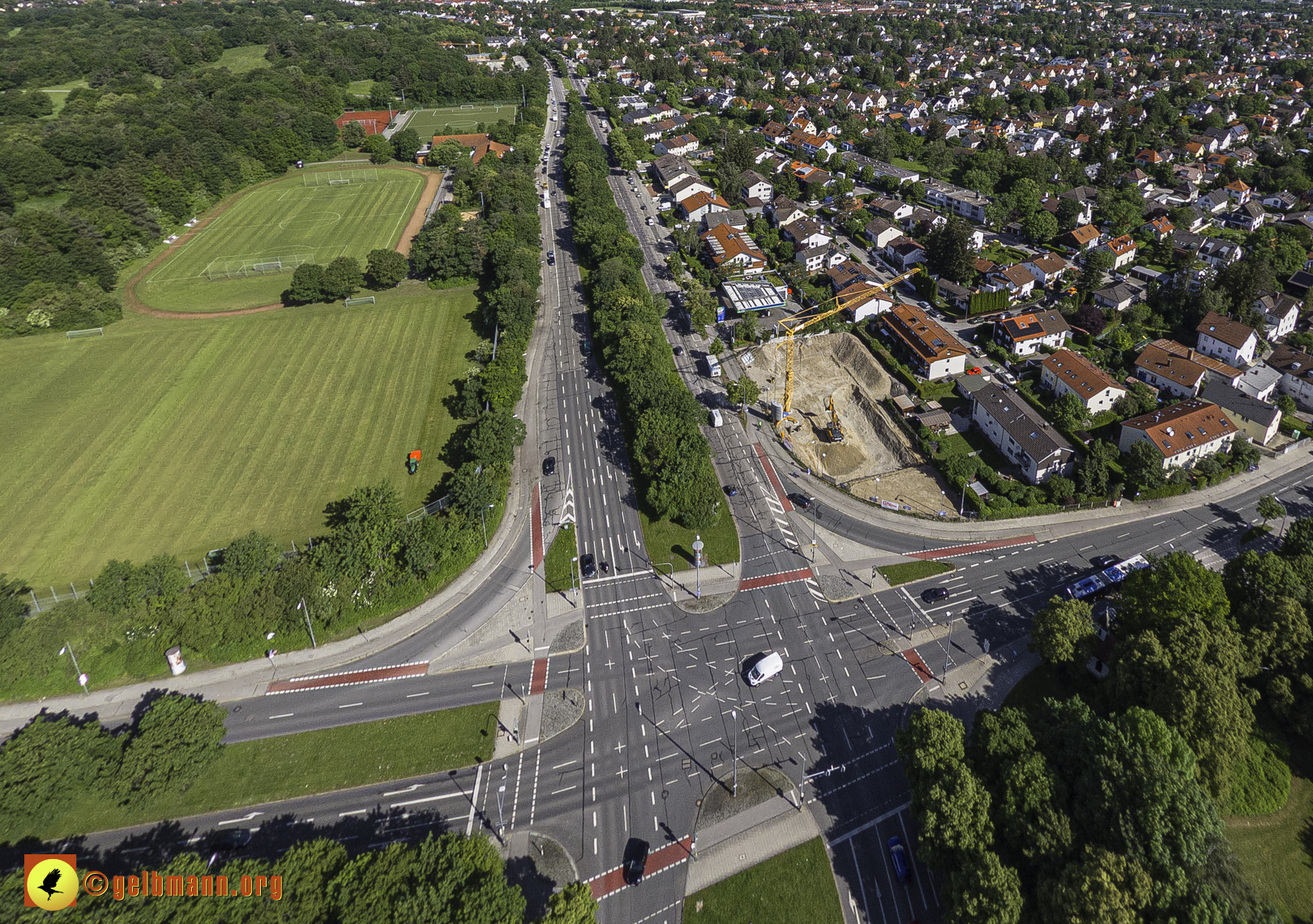 30.05.2024 - Luftbilder der Baustelle MONACO an der Heinrich-Wieland/Ecke Corinthstrasse in Neuperlach