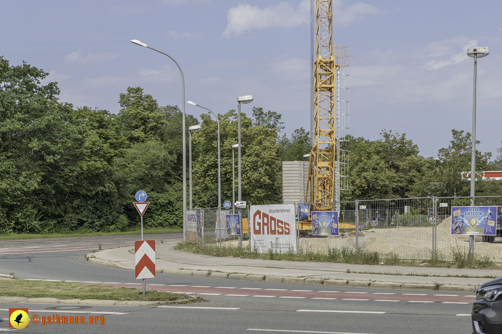 08.06.2024 - Bilder der Baustelle MONACO an der Heinrich-Wieland/Ecke Corinthstrasse in Neuperlach