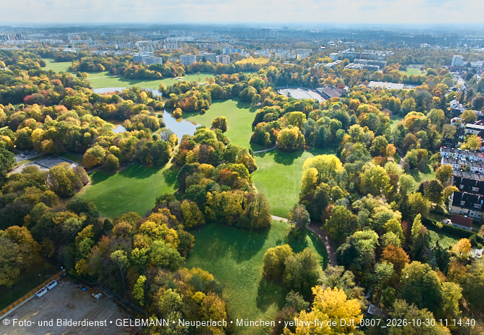 30.10.2026 - der Ostpark mit seinem See in Berg am Laim und in Neuperlach