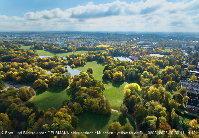 30.10.2026 - der Ostpark mit seinem See in Berg am Laim und in Neuperlach