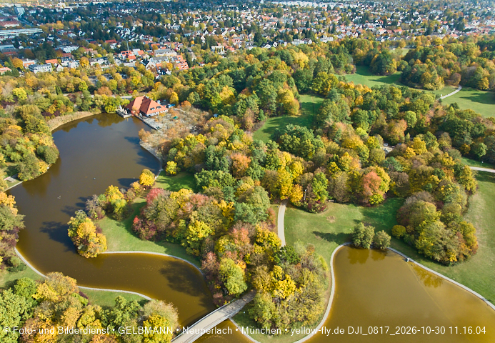30.10.2026 - der Ostpark mit seinem See in Berg am Laim und in Neuperlach