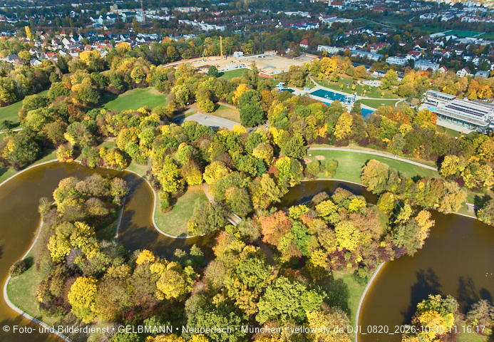 30.10.2026 - der Ostpark mit seinem See in Berg am Laim und in Neuperlach