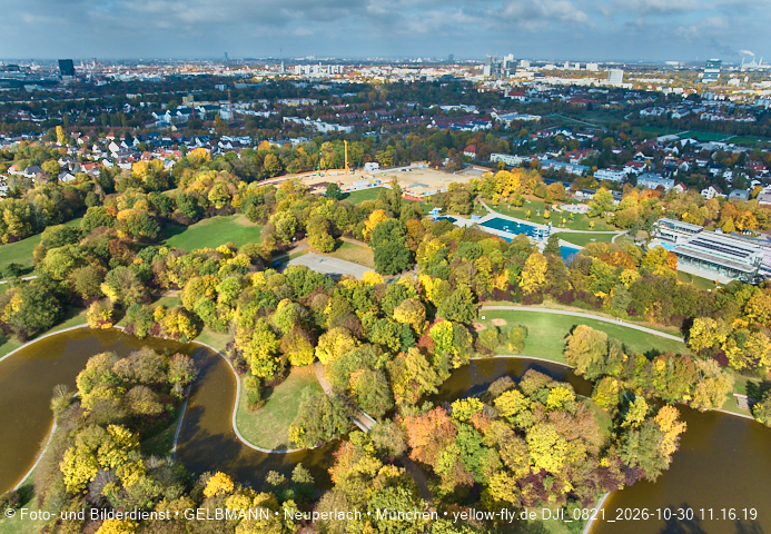 30.10.2026 - der Ostpark mit seinem See in Berg am Laim und in Neuperlach