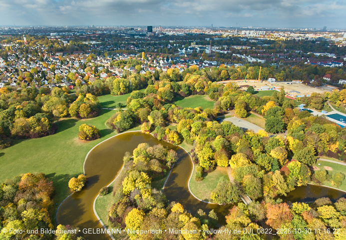 30.10.2026 - der Ostpark mit seinem See in Berg am Laim und in Neuperlach