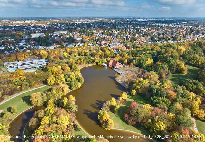 30.10.2026 - der Ostpark mit seinem See in Berg am Laim und in Neuperlach