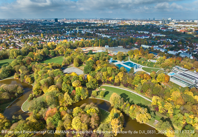 30.10.2026 - der Ostpark mit seinem See in Berg am Laim und in Neuperlach