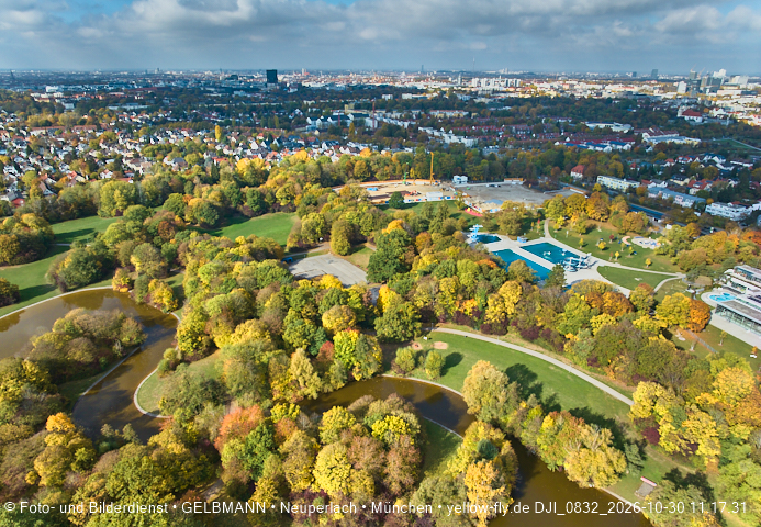 30.10.2026 - der Ostpark mit seinem See in Berg am Laim und in Neuperlach